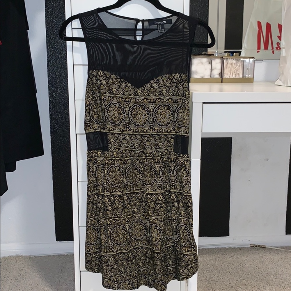 Mesh Cutout Cocktail Dress